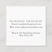 Carte D'appel Carré de l'éditeur de collage d'art Abstrait (Dos)