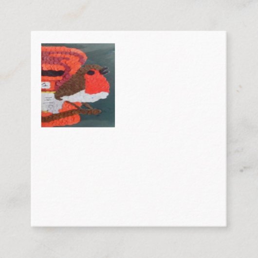 Carte d'appel Carré Dotty Robin (Devant)