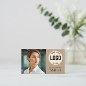 Carte D'appel Carré photo professionnel moderne simple professio (Debout devant)