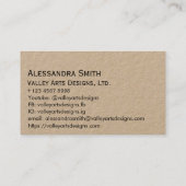 Carte D'appel Carré photo professionnel moderne simple professio (Dos)