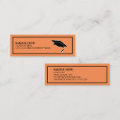 Carte D'appel Carton d'insertion de nom de remise de diplôme ora (Devant / Derrière)