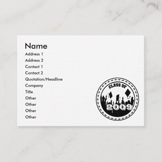 Carte D'appel Catégorie 2009 2010 Senior Cards (Devant)