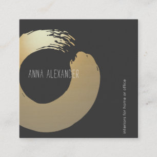 Carte D'appel Cercle zen   Instructeur de yoga   Méditation