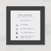 Carte D'appel Cercle zen | Instructeur de yoga | Méditation (Dos)