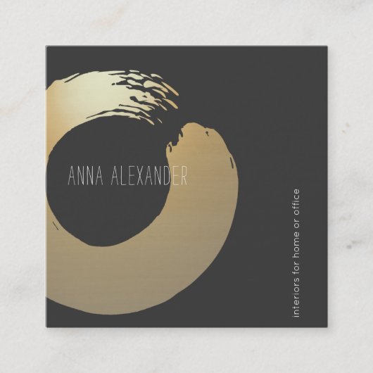 Carte D'appel Cercle zen | Instructeur de yoga | Méditation (Devant)