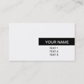 Carte D'appel C'est agréable de vous rencontrer. (Dos)