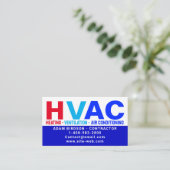 Carte D'appel Chauffage et ventilation et climatisation - HVAC (Debout devant)