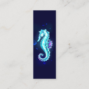 Carte D'appel Cheval de mer de glace cristal sur Arrière - plan 