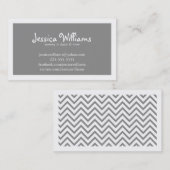 Carte D'appel Chevron chic (Devant / Derrière)