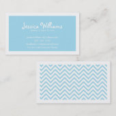 Carte D'appel Chevron chic (Devant / Derrière)