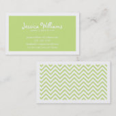 Carte D'appel Chevron chic (Devant / Derrière)