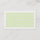 Carte D'appel Chevron chic (Dos)