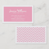 Carte D'appel Chevron chic (Devant / Derrière)