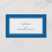 Carte d'appel chic contemporaine (Dos)