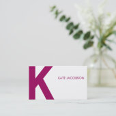 Carte d'appel chic contemporaine (Debout devant)