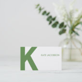 Carte d'appel chic contemporaine (Debout devant)