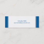 Carte d'appel chic et fin contemporaine (Dos)