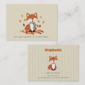 Carte D'appel Chute Fox Woodland Anniversaire (Devant / Derrière)