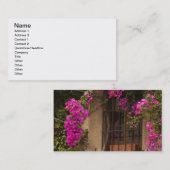 Carte D'appel Cité Monumentale, bâtiments couverts de fleurs (Devant / Derrière)
