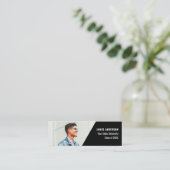 Carte D'appel Classe moderne en noir et blanc de la remise des d (Debout devant)