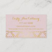 Carte D'appel Classe rose millénaire de la photo (Dos)