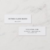 Carte D'appel Classe scolaire élevée d'insertion d'obtention du (Devant / Derrière)