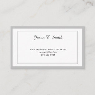 Carte D'appel Classic Bordered Calling Card