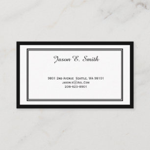 Carte D'appel Classic Bordered Calling Card
