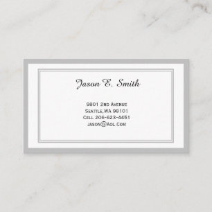 Carte D'appel Classic Bordered Calling Card