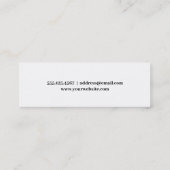 Carte D'appel Classic monogram student graduation name (Dos)
