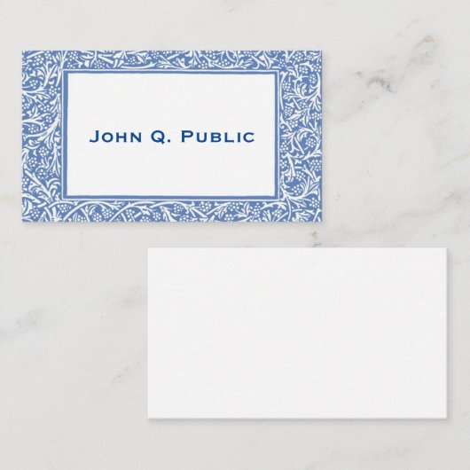 Carte d'appel classique (Devant / Derrière)