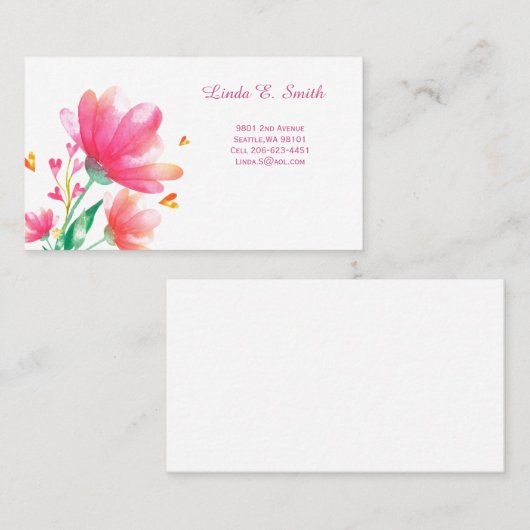 Carte d'appel classique (Devant / Derrière)