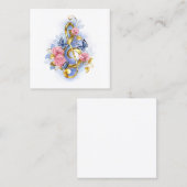 Carte D'appel Clé de fer avec roses roses roses (Devant / Derrière)