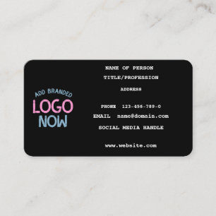 CARTE D'APPEL CLIENT SIMPLE CONTEMPORAIN PROPRE NOIR MODE