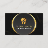 Carte D'appel Clinique dentaire professionnelle Gold Tooth Logo (Devant)