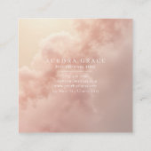 Carte D'appel Cloud Rose en floraison (Dos)