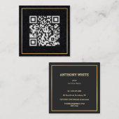 Carte D'appel Code d'analyse QR Premium (Devant / Derrière)