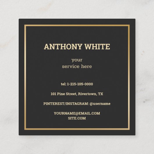 Carte D'appel Code d'analyse QR Premium (Dos)