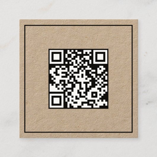 Carte D'appel Code d'analyse simple QR (Devant)