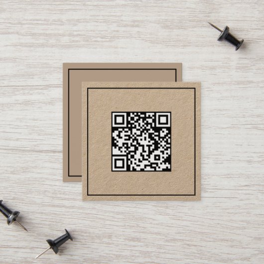 Carte D'appel Code d'analyse simple QR (Devant/Arrière en situation)