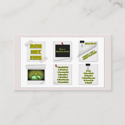 Carte D'appel Code qr Bon Net Fide (Devant)