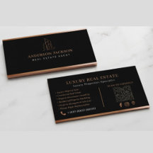 Code QR d'agent d'assurance Luxe Noir Or