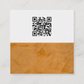Carte D'appel Code QR de logo d'agent immobilier personnalisé (Dos)