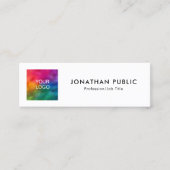 Carte D'appel Code QR Logo de l'entreprise Ici Nom de l'employé  (Devant)