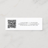 Carte D'appel Code QR Logo de l'entreprise Ici Nom de l'employé  (Dos)