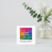 Carte D'appel Code QR Logo de l'entreprise Nom de l'employé Modè (Debout devant)