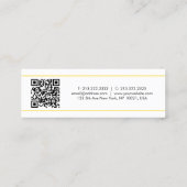 Carte D'appel Code QR personnalisé Logo de l'entreprise Nom de l (Dos)