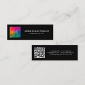 Carte D'appel Code QR personnalisé Logo de l'entreprise Nom de l (Devant / Derrière)