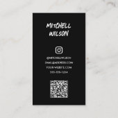 Carte D'appel Code QR photo de l'étudiant (Dos)