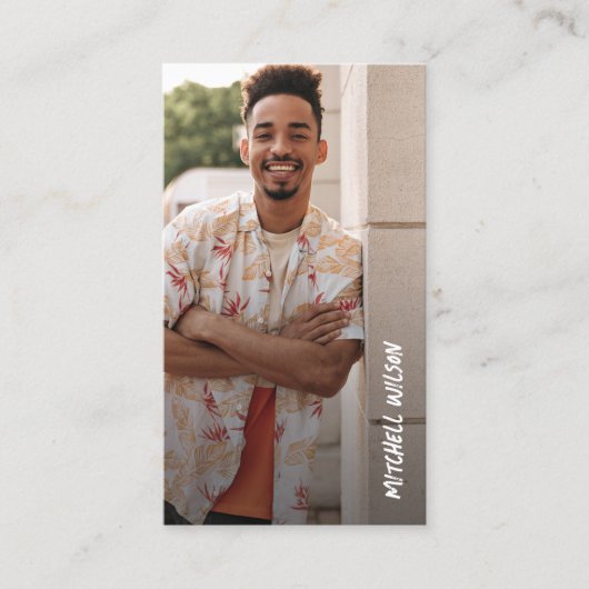 Carte D'appel Code QR photo de l'étudiant (Devant)